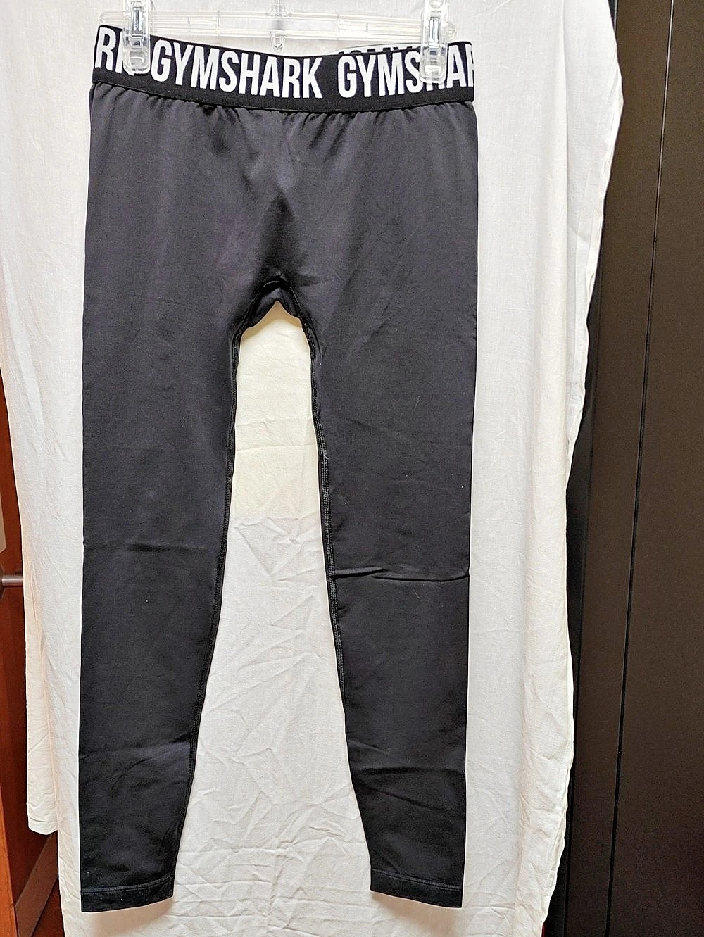 Gymshark Wordmark Waistband Legging Black Athletic Leggings